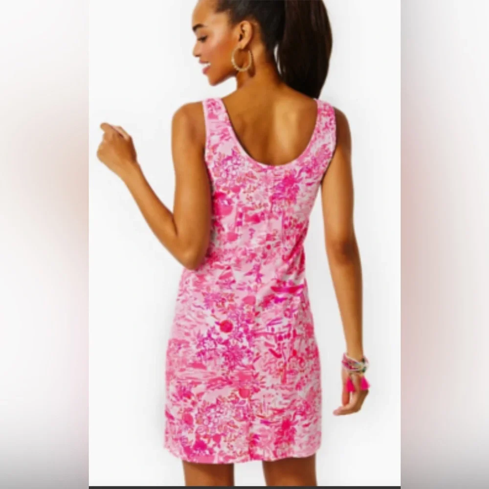 EUC Lilly Pulitzer Newberri Tank Dress in Seaside Scene Size Large - Picture 2 of 8